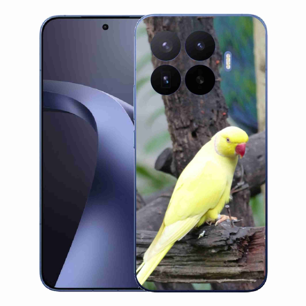 Gelový kryt mmCase na Xiaomi 17T Pro - papoušek alexandr žlutý