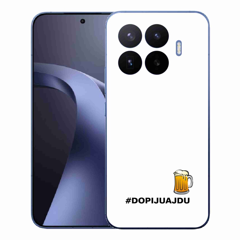 Gelový kryt mmCase na Xiaomi 17T Pro - pivní motiv 1 bílé pozadí