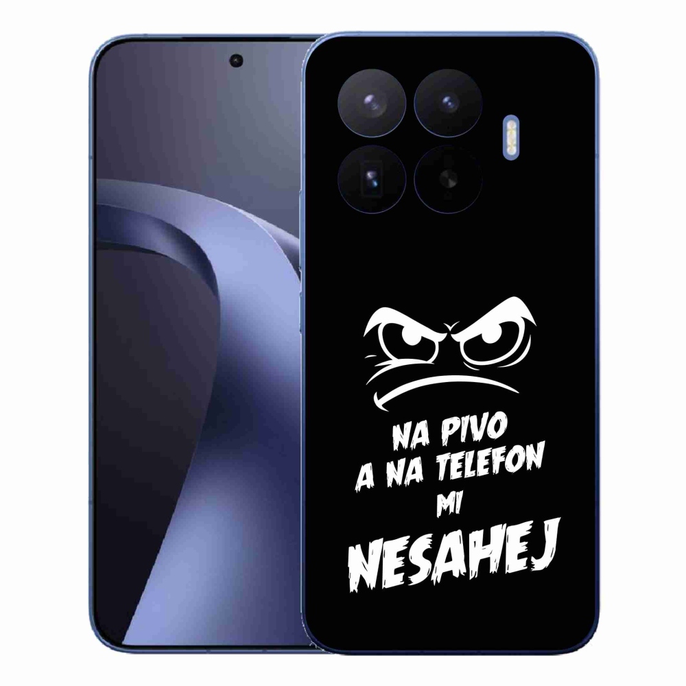 Gelový kryt mmCase na Xiaomi 17T Pro - pivní motiv 2 černé pozadí