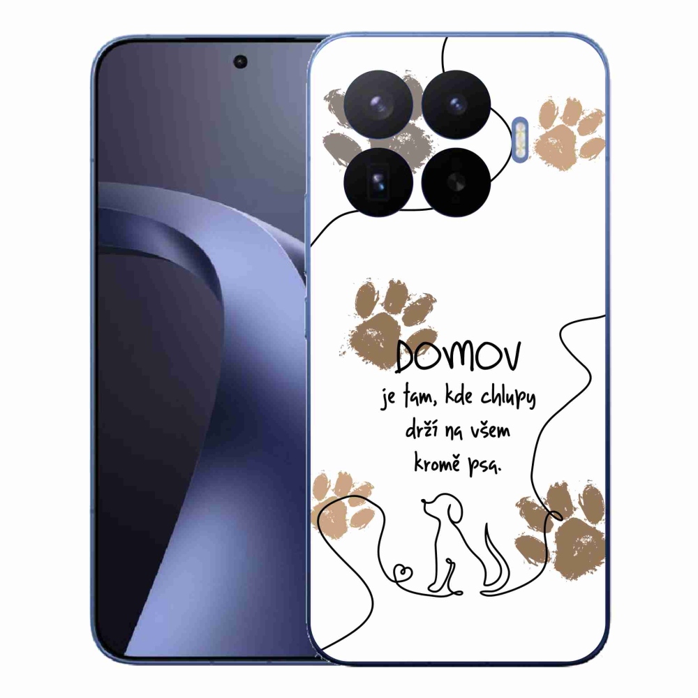 Gelový kryt mmCase na Xiaomi 17T Pro - psí motiv bílé pozadí