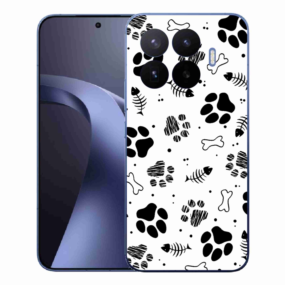 Gelový kryt mmCase na Xiaomi 17T Pro - psí tlapky 1