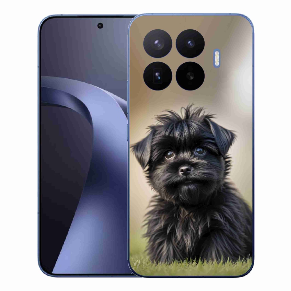 Gelový kryt mmCase na Xiaomi 17T Pro - roztomilý černý pejsek