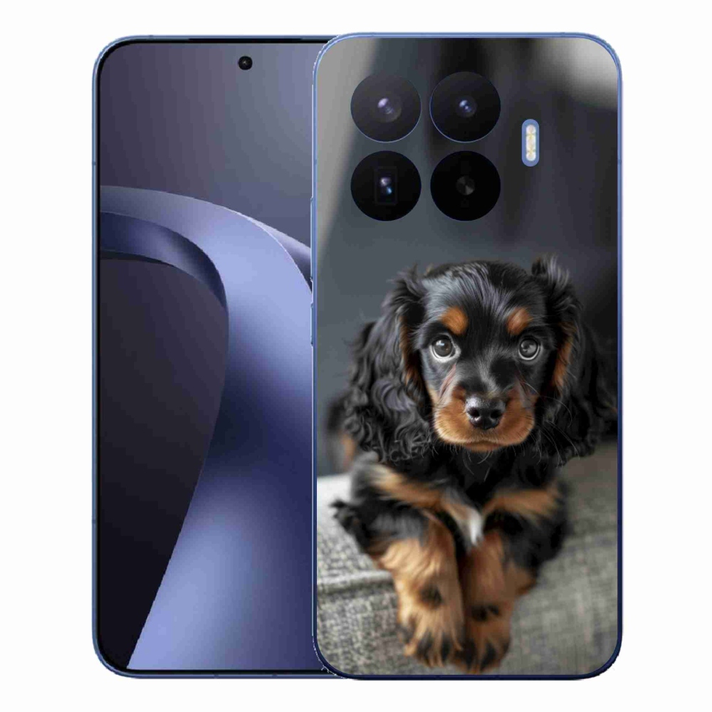 Gelový kryt mmCase na Xiaomi 17T Pro - roztomilý dlouhosrstý jezevčík