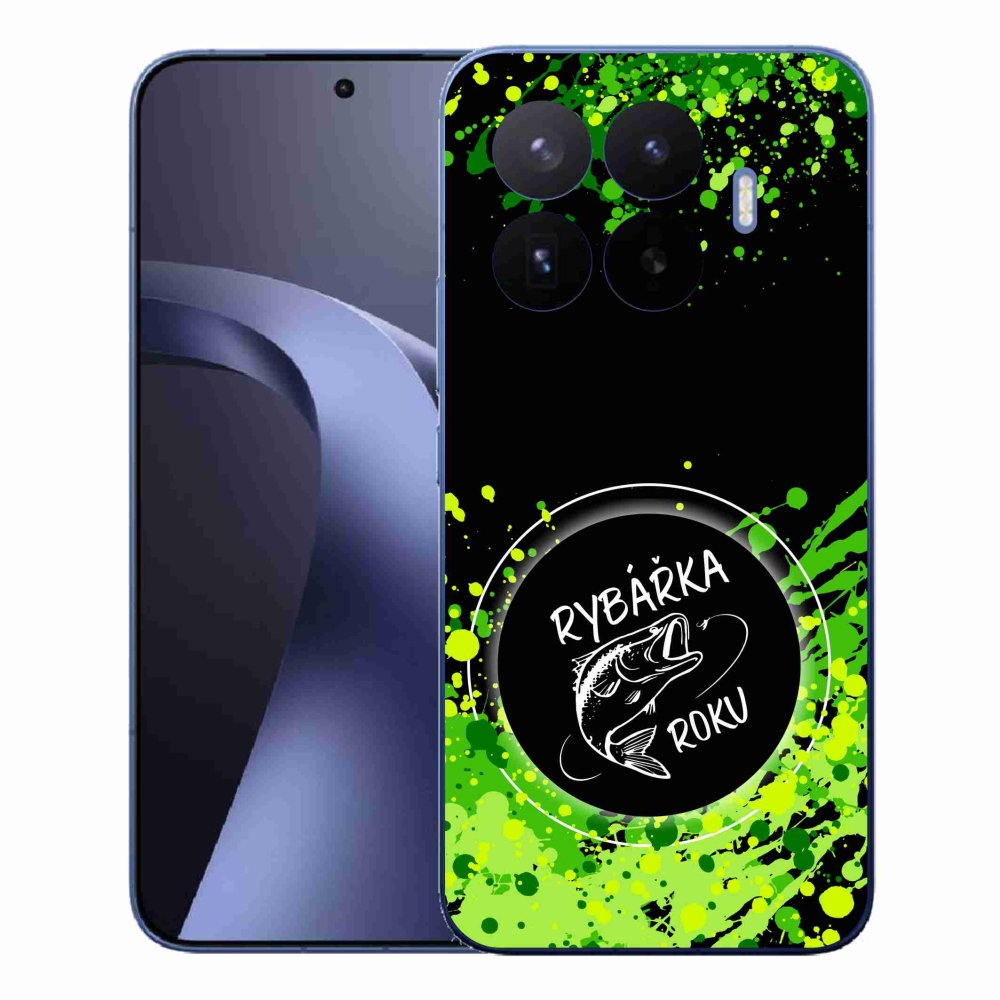Gelový kryt mmCase na Xiaomi 17T Pro - rybářka roku černé pozadí