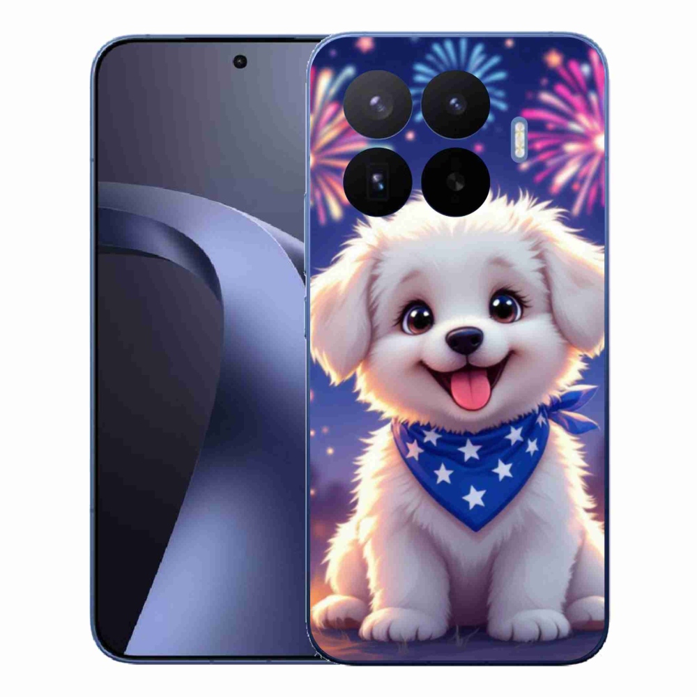 Gelový kryt mmCase na Xiaomi 17T Pro - slavnostní štěně