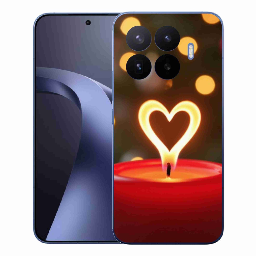 Gelový kryt mmCase na Xiaomi 17T Pro - srdce z plamene