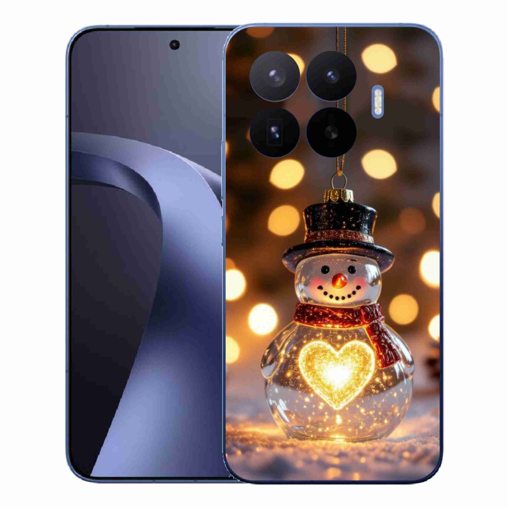 Gelový kryt mmCase na Xiaomi 17T Pro - svítící vánoční sněhulák