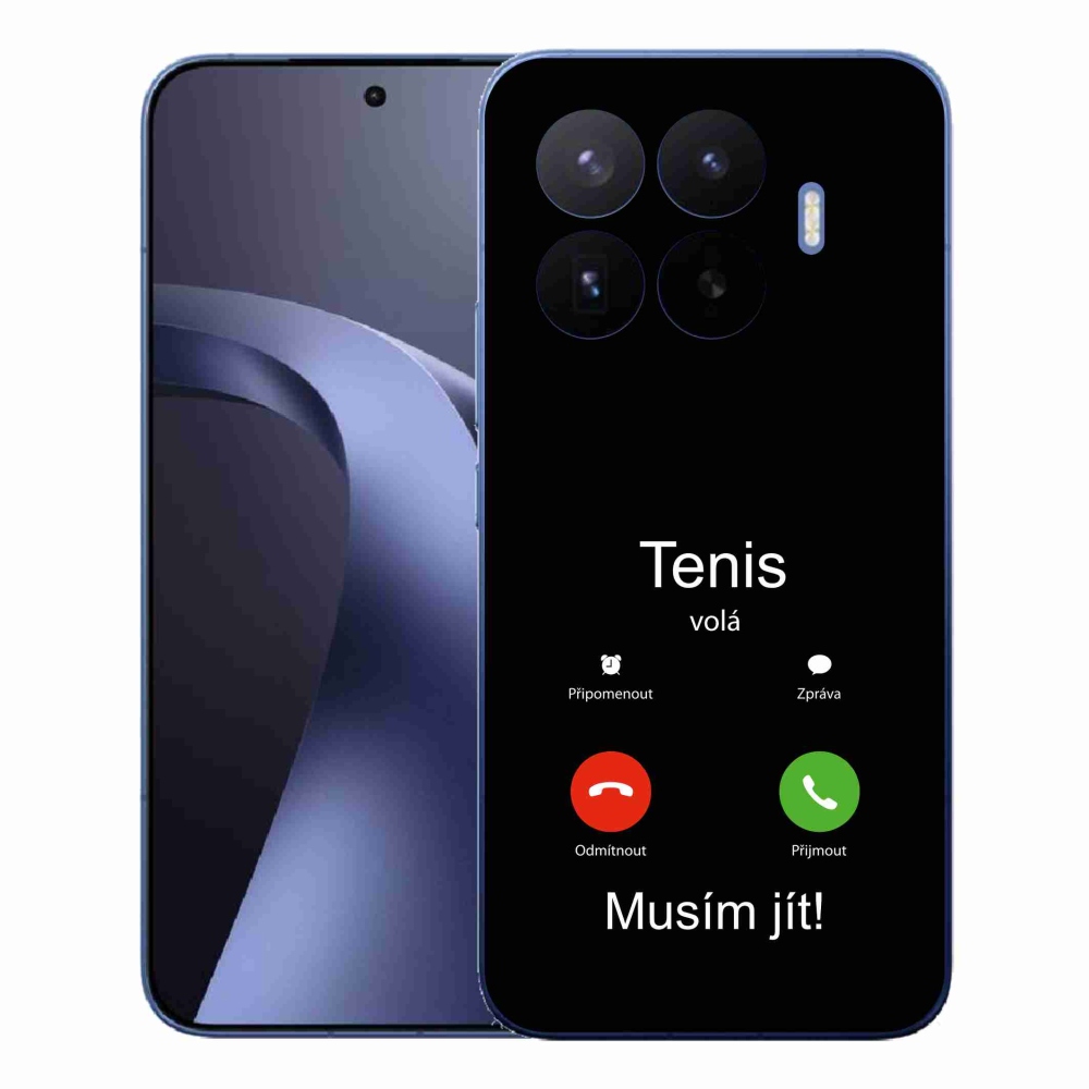 Gelový kryt mmCase na Xiaomi 17T Pro - tenis volá černé pozadí