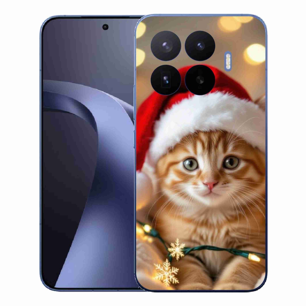 Gelový kryt mmCase na Xiaomi 17T Pro - vánoční kotě