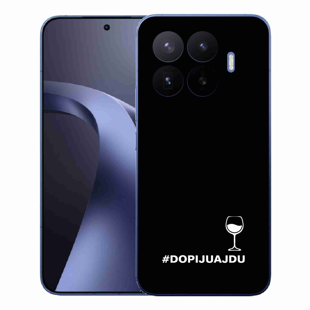 Gelový kryt mmCase na Xiaomi 17T Pro - vinný motiv černé pozadí