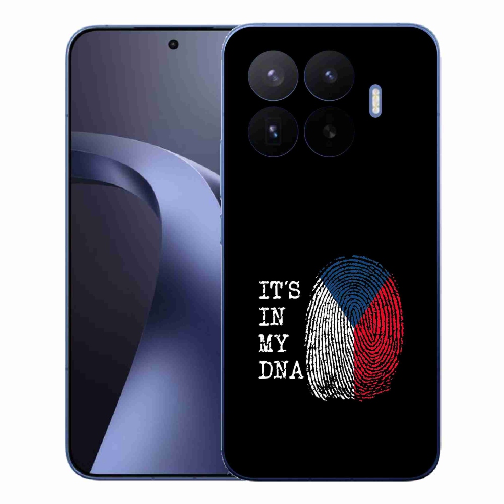 Gelový kryt mmCase na Xiaomi 17T Pro - vlajka otisk prstu černé pozadí