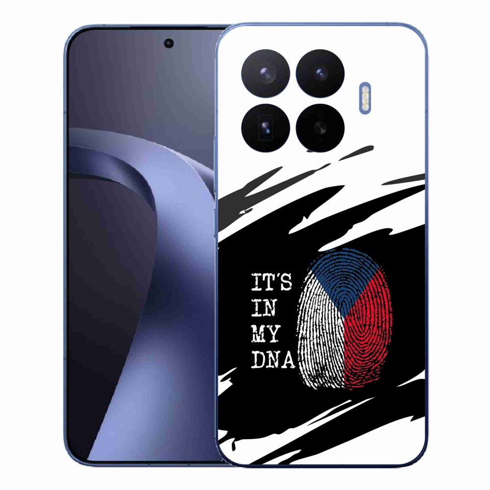 Gelový kryt mmCase na Xiaomi 17T Pro - vlajka otisk prstu černobílé pozadí