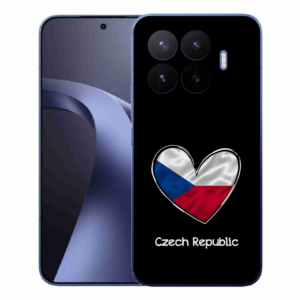 Gelový kryt mmCase na Xiaomi 17T Pro - vlajka srdce černé pozadí