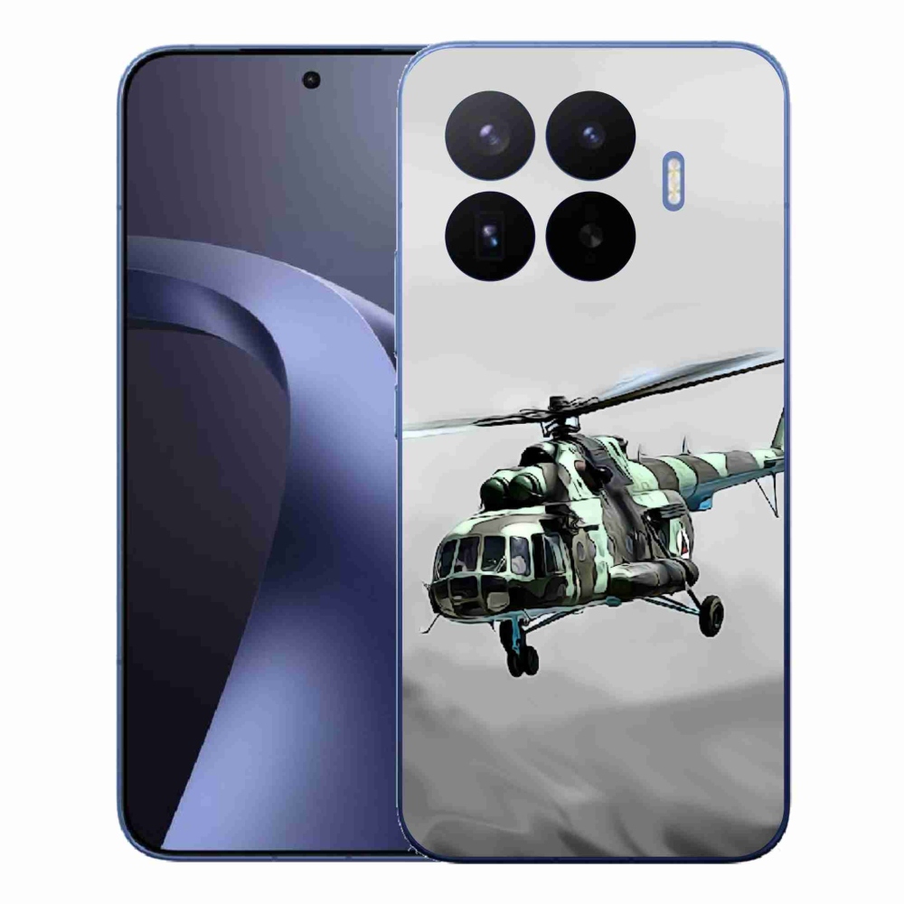 Gelový kryt mmCase na Xiaomi 17T Pro - vojenský vrtulník
