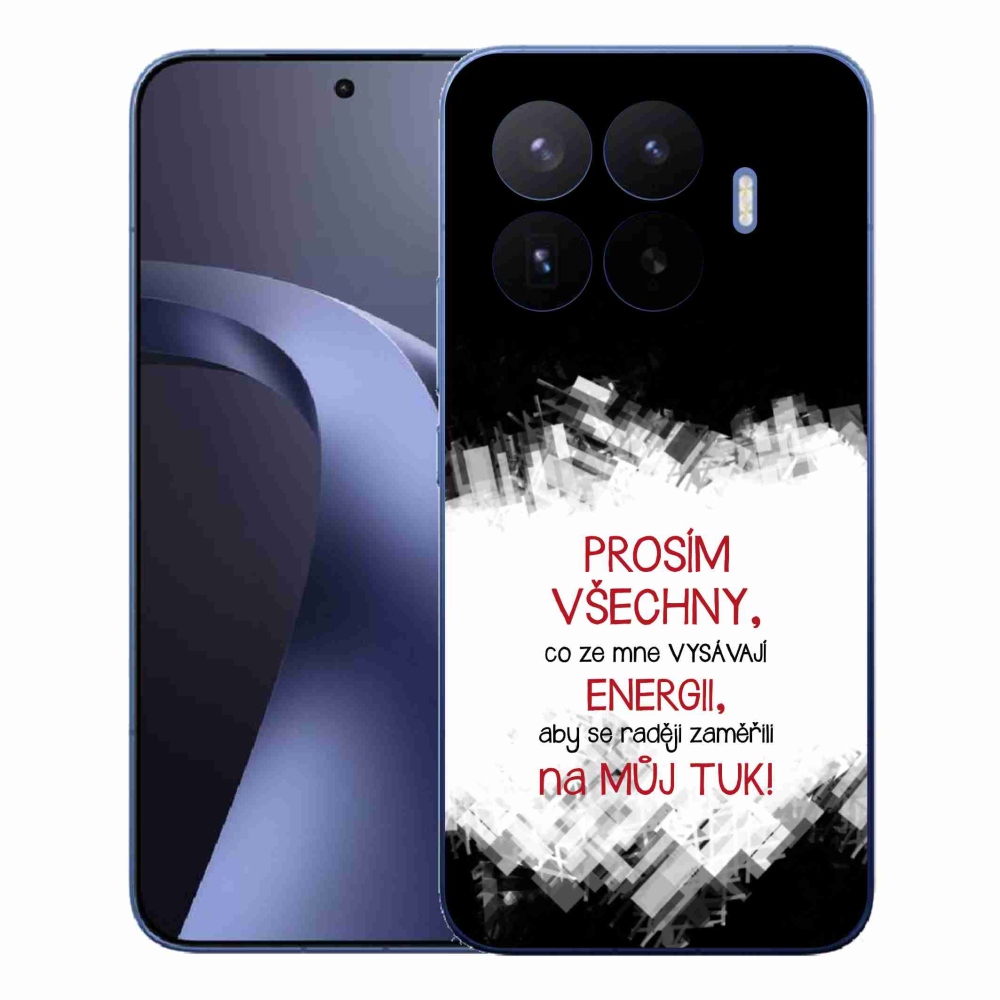 Gelový kryt mmCase na Xiaomi 17T Pro - vtipný text 1 červený