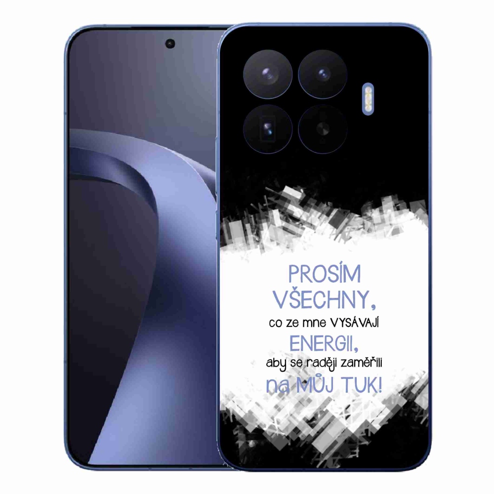 Gelový kryt mmCase na Xiaomi 17T Pro - vtipný text 1 modrý