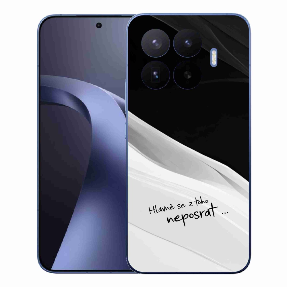 Gelový kryt mmCase na Xiaomi 17T Pro - vtipný text 13 bíločerné pozadí