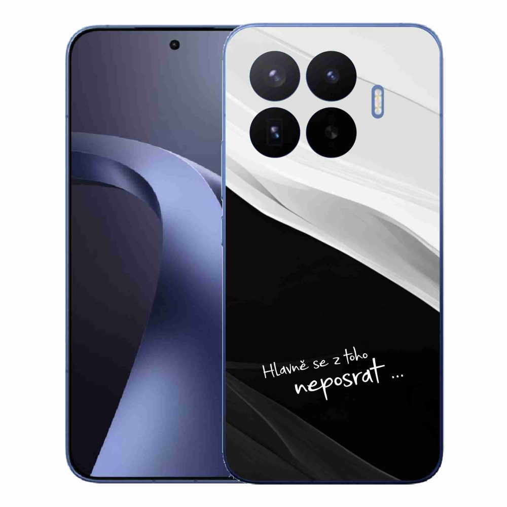 Gelový kryt mmCase na Xiaomi 17T Pro - vtipný text 13 černobílé pozadí