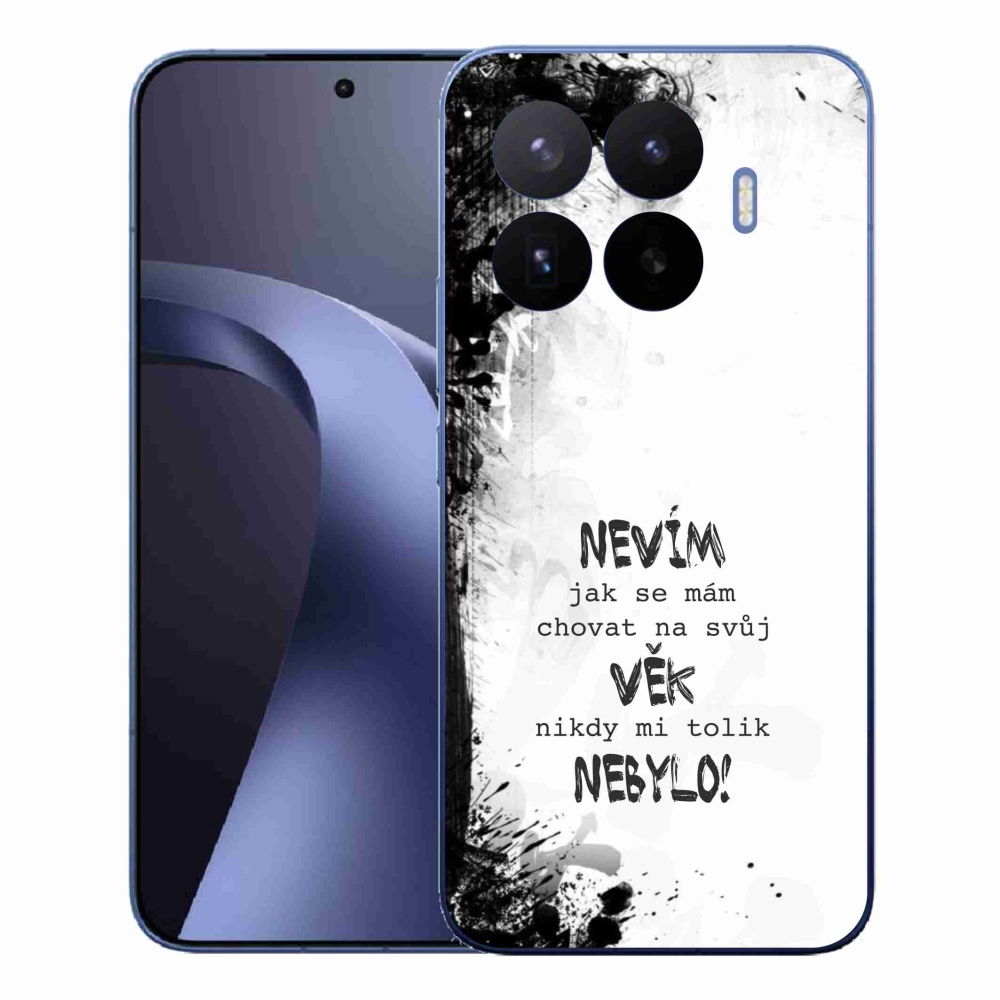 Gelový kryt mmCase na Xiaomi 17T Pro - vtipný text 14 bílé pozadí