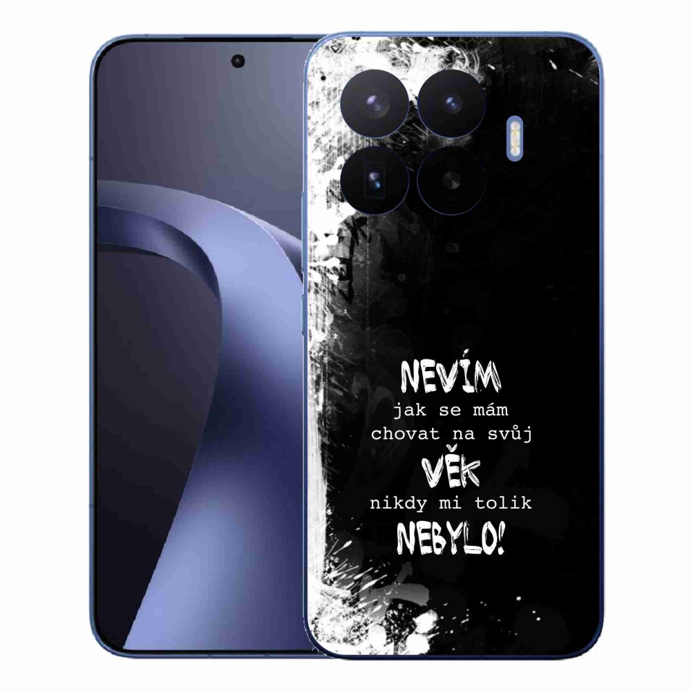 Gelový kryt mmCase na Xiaomi 17T Pro - vtipný text 14 černé pozadí
