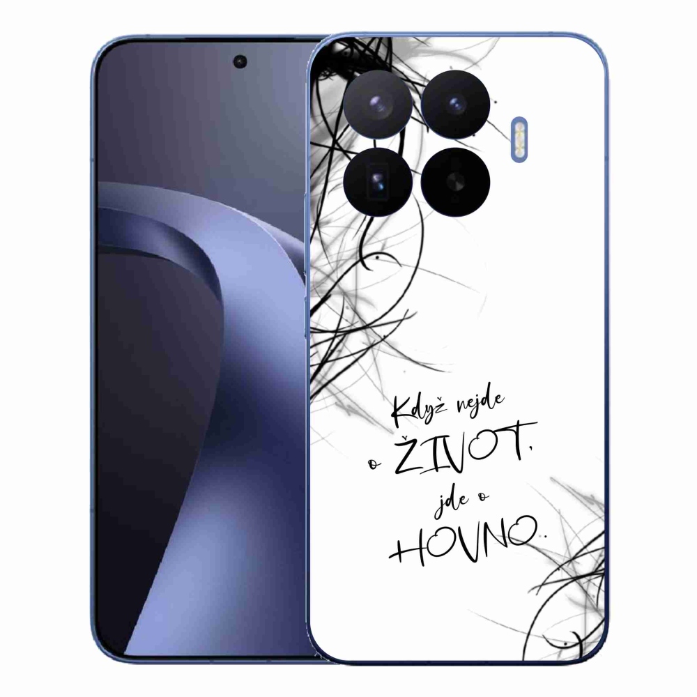 Gelový kryt mmCase na Xiaomi 17T Pro - vtipný text 16 bílé pozadí