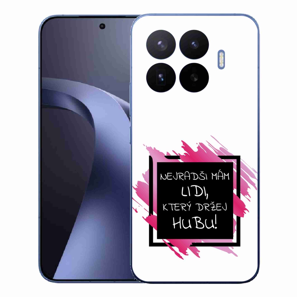Gelový kryt mmCase na Xiaomi 17T Pro - vtipný text 7 černobílé pozadí