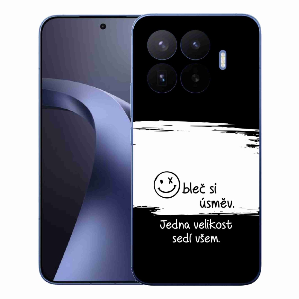 Gelový kryt mmCase na Xiaomi 17T Pro - vtipný text 8 bíločerné pozadí