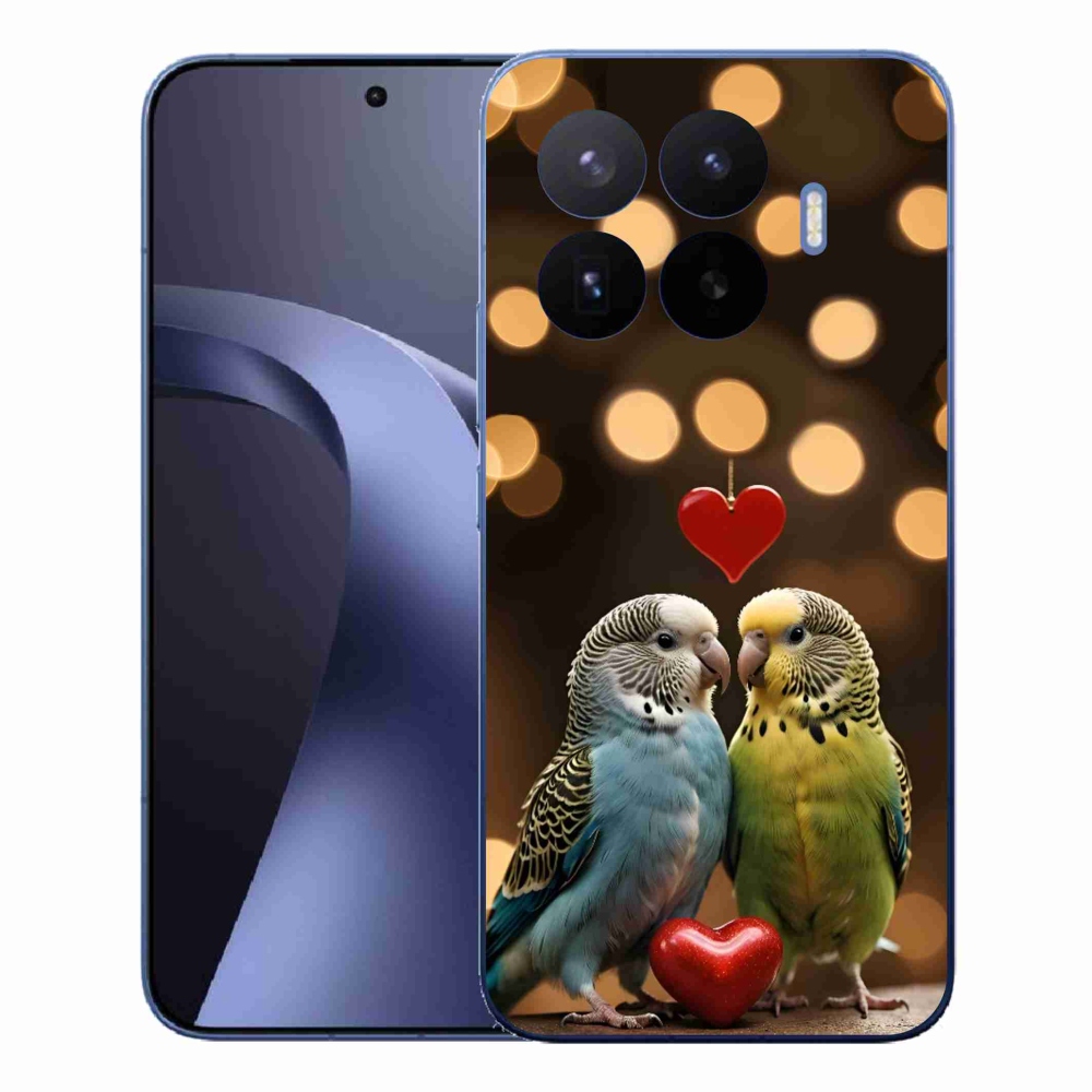 Gelový kryt mmCase na Xiaomi 17T Pro - zamilovaní papoušci