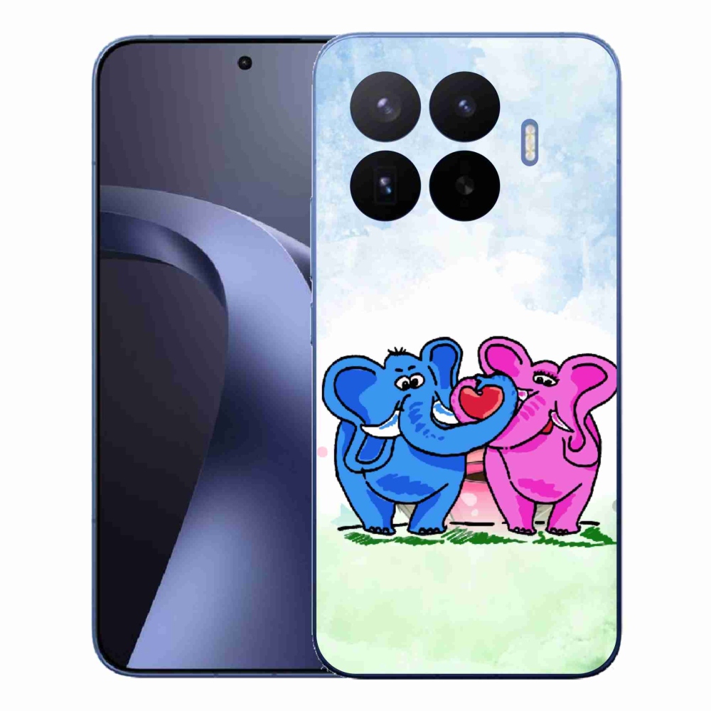 Gelový kryt mmCase na Xiaomi 17T Pro - zamilovaní sloni