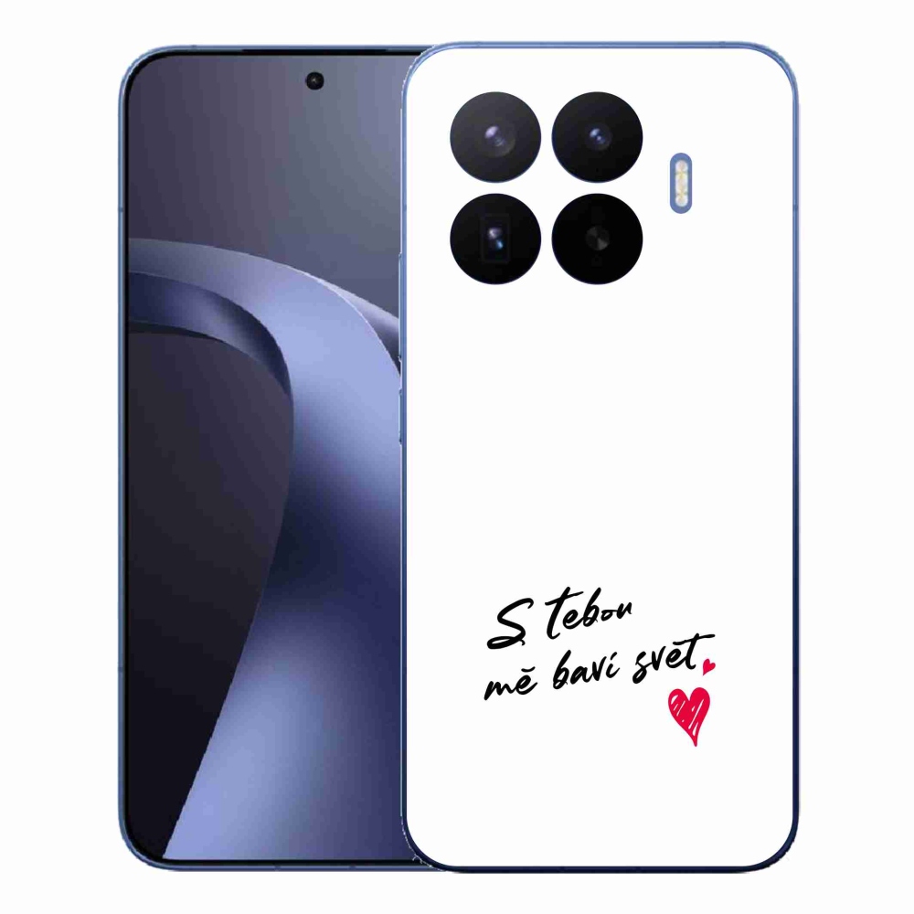 Gelový kryt mmCase na Xiaomi 17T Pro - zamilovaný text 1 bílé pozadí