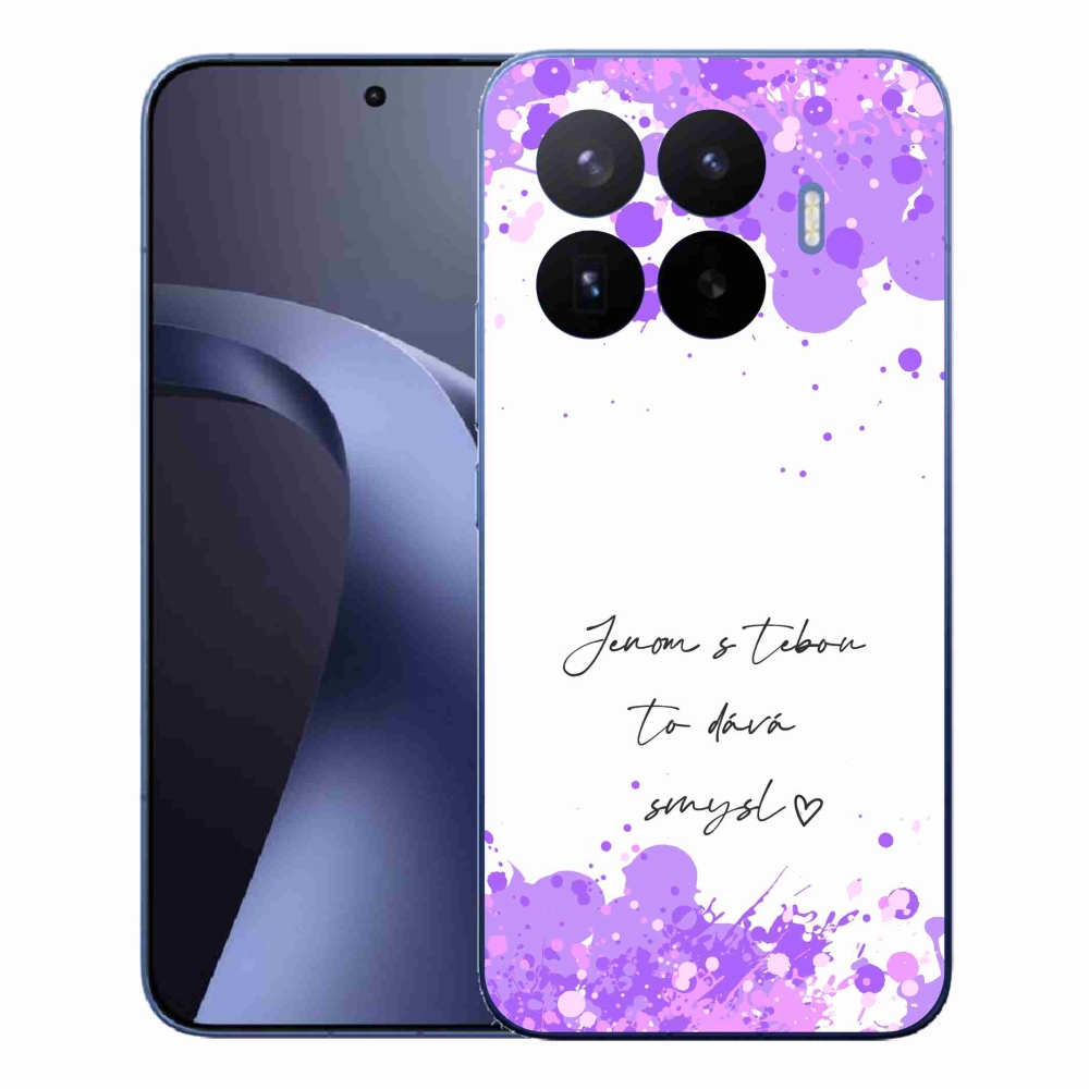 Gelový kryt mmCase na Xiaomi 17T Pro - zamilovaný text bílé pozadí