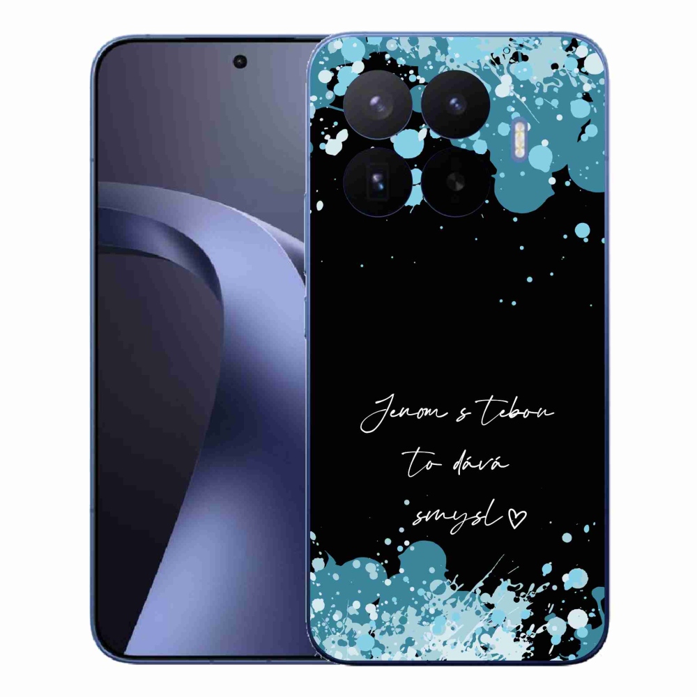 Gelový kryt mmCase na Xiaomi 17T Pro - zamilovaný text černé pozadí