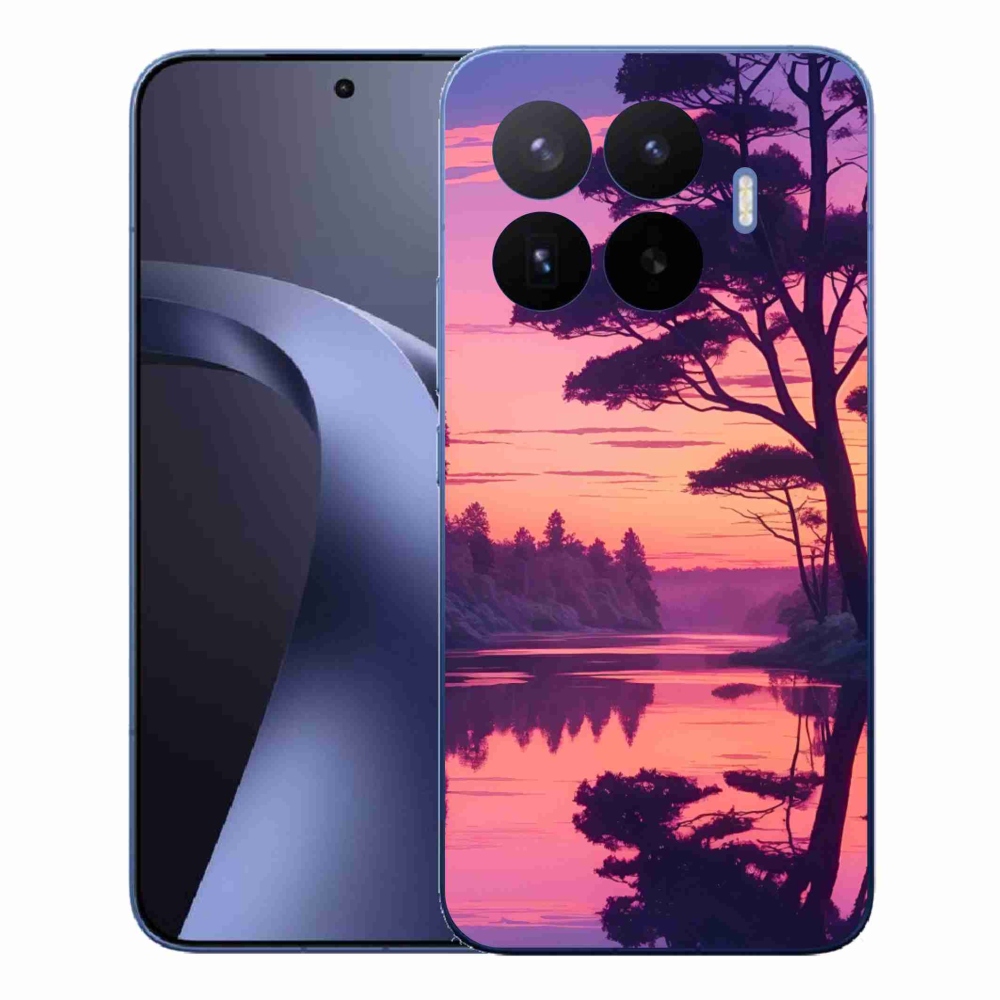 Gelový kryt mmCase na Xiaomi 17T Pro - západ slunce nad jezerem