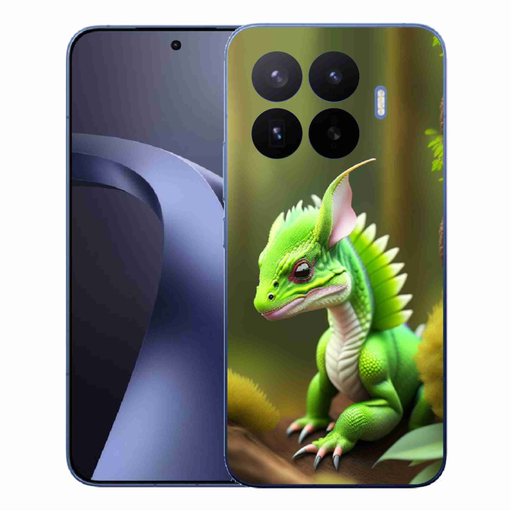 Gelový kryt mmCase na Xiaomi 17T Pro - zelený dráček