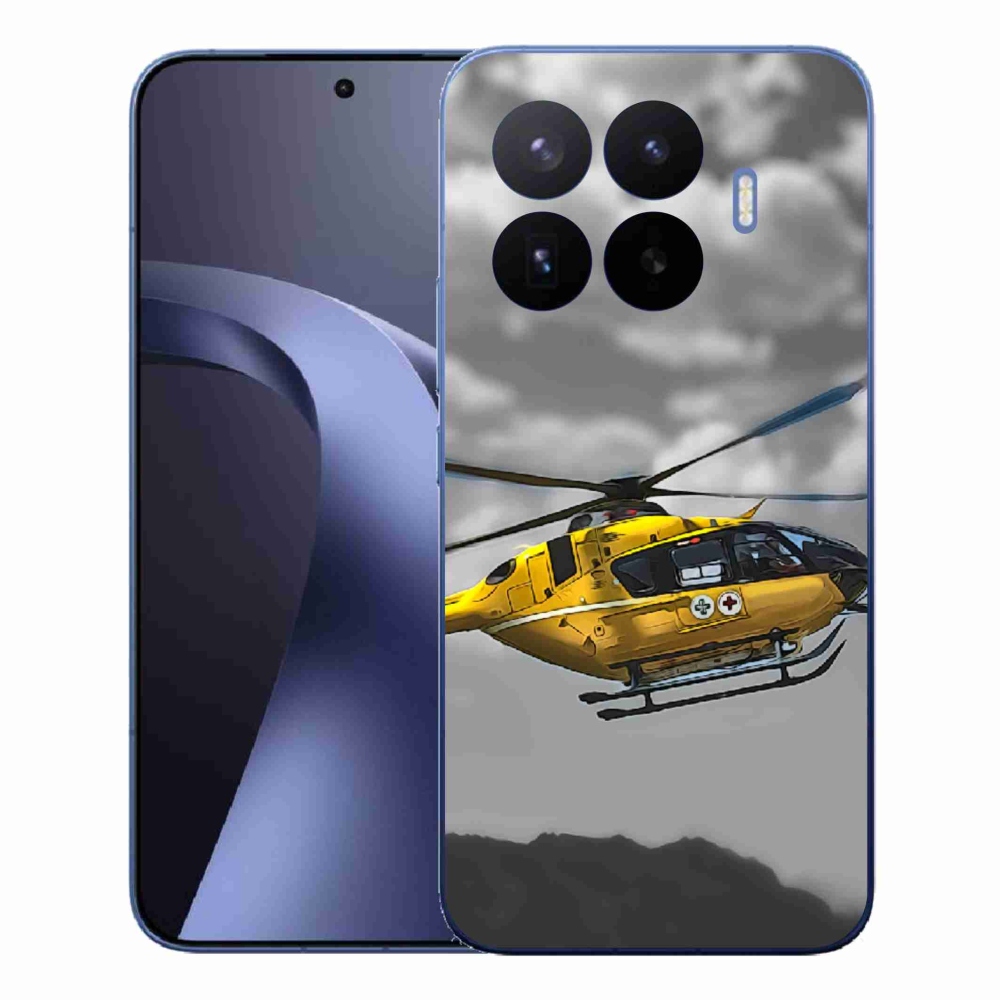 Gelový kryt mmCase na Xiaomi 17T Pro - žlutá helikoptéra