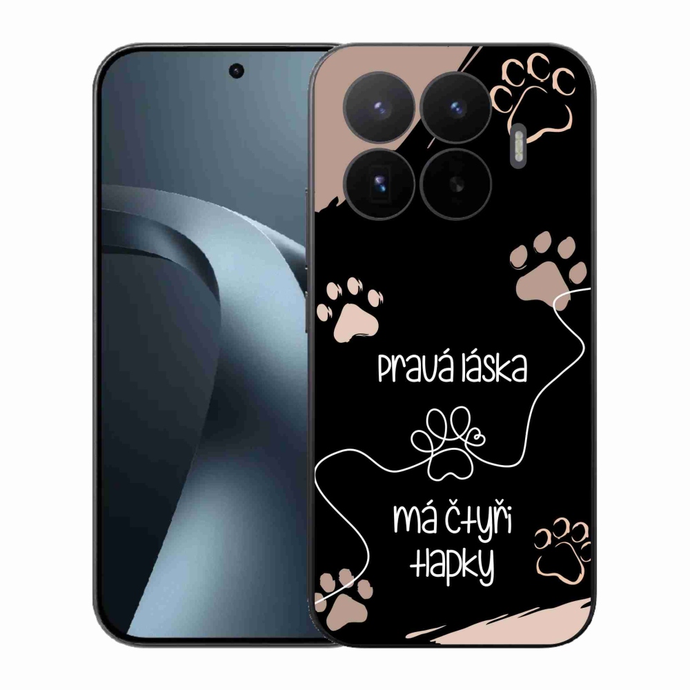 Gelový kryt mmCase na Xiaomi 17T - psí motiv 1 černé pozadí