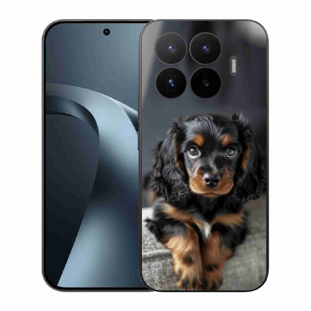 Gelový kryt mmCase na Xiaomi 17T - roztomilý dlouhosrstý jezevčík