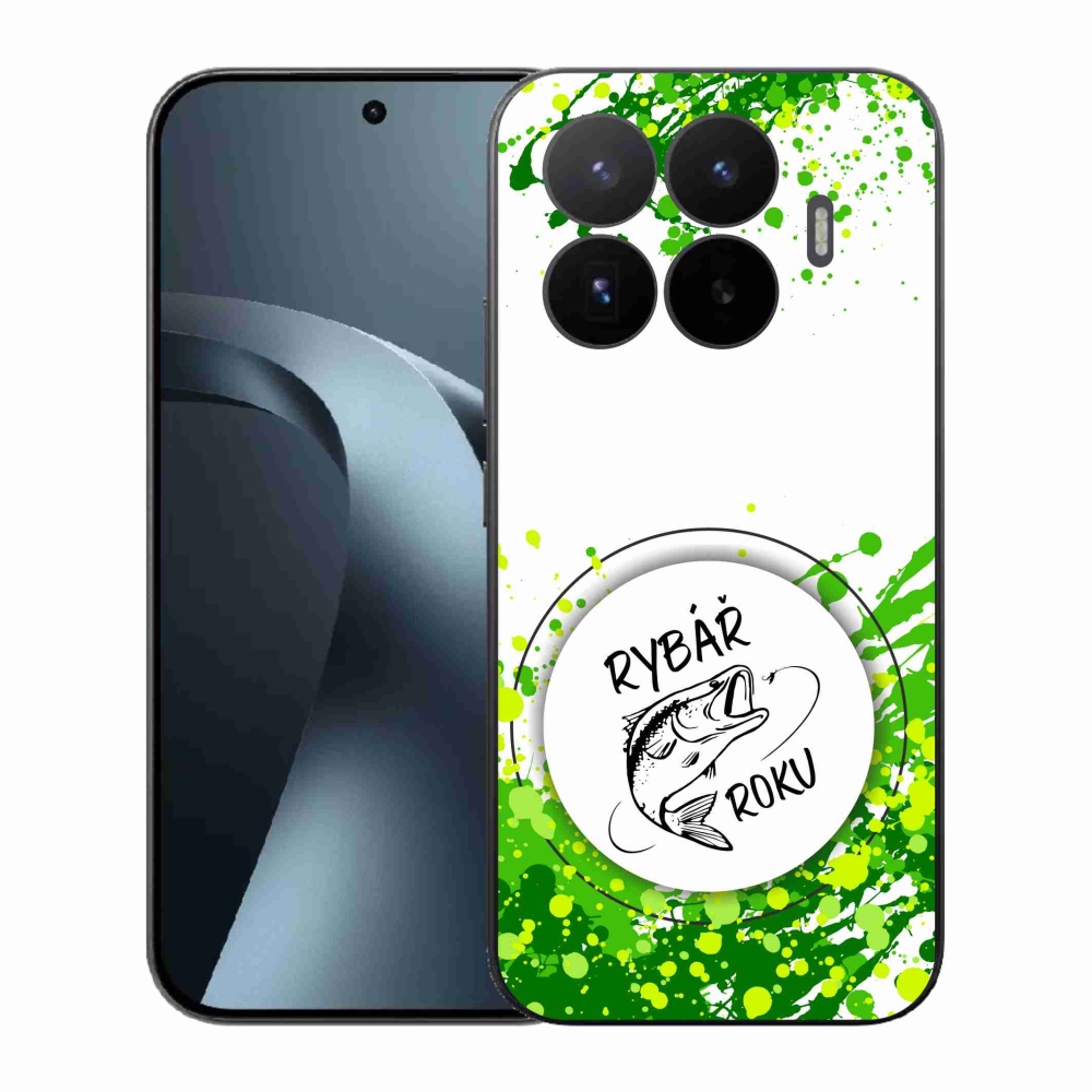 Gelový kryt mmCase na Xiaomi 17T - rybář roku bílé pozadí