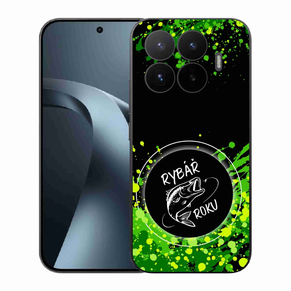 Gelový kryt mmCase na Xiaomi 17T - rybář roku černé pozadí