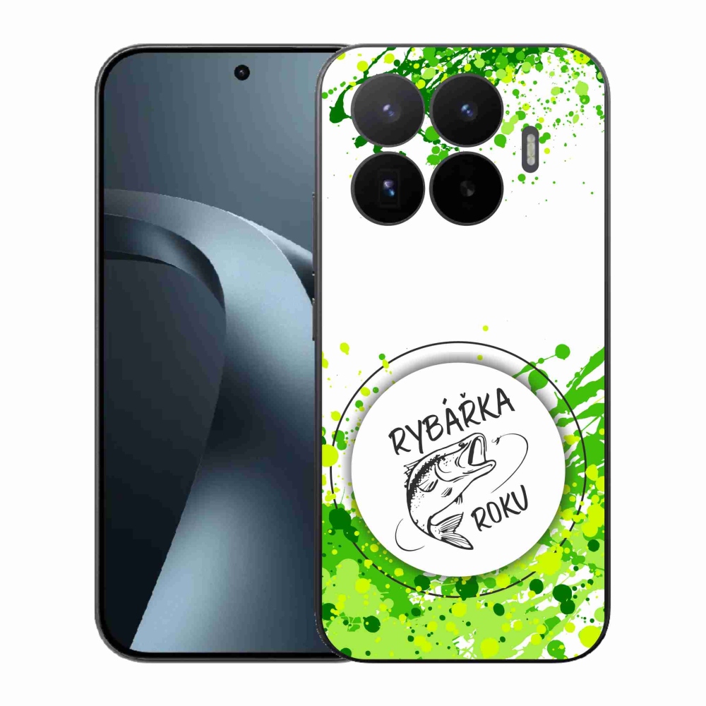 Gelový kryt mmCase na Xiaomi 17T - rybářka roku bílé pozadí