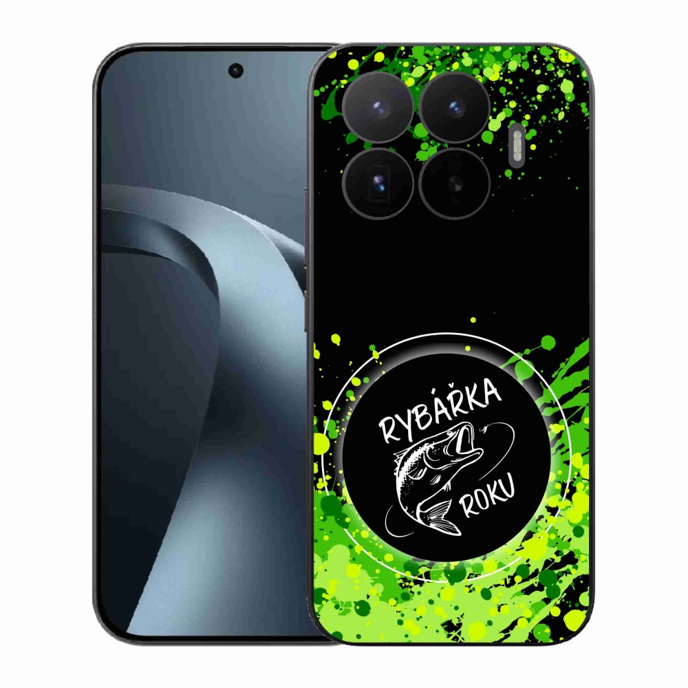 Gelový kryt mmCase na Xiaomi 17T - rybářka roku černé pozadí