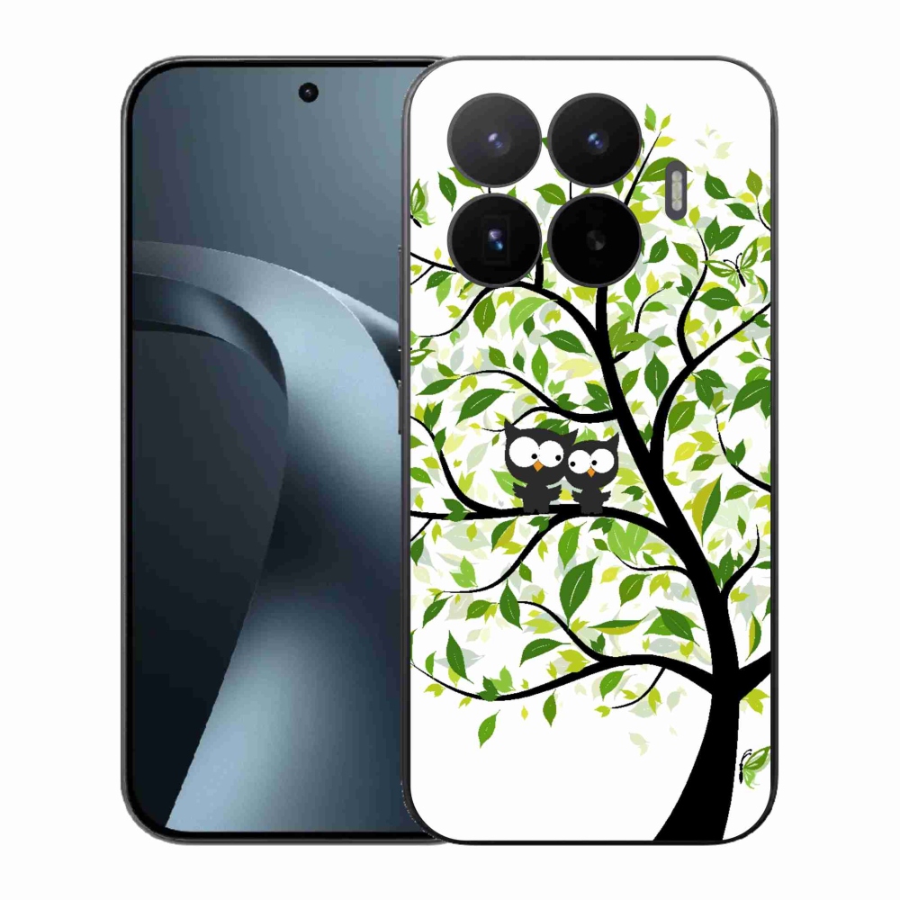 Gelový kryt mmCase na Xiaomi 17T - sovičky na stromě