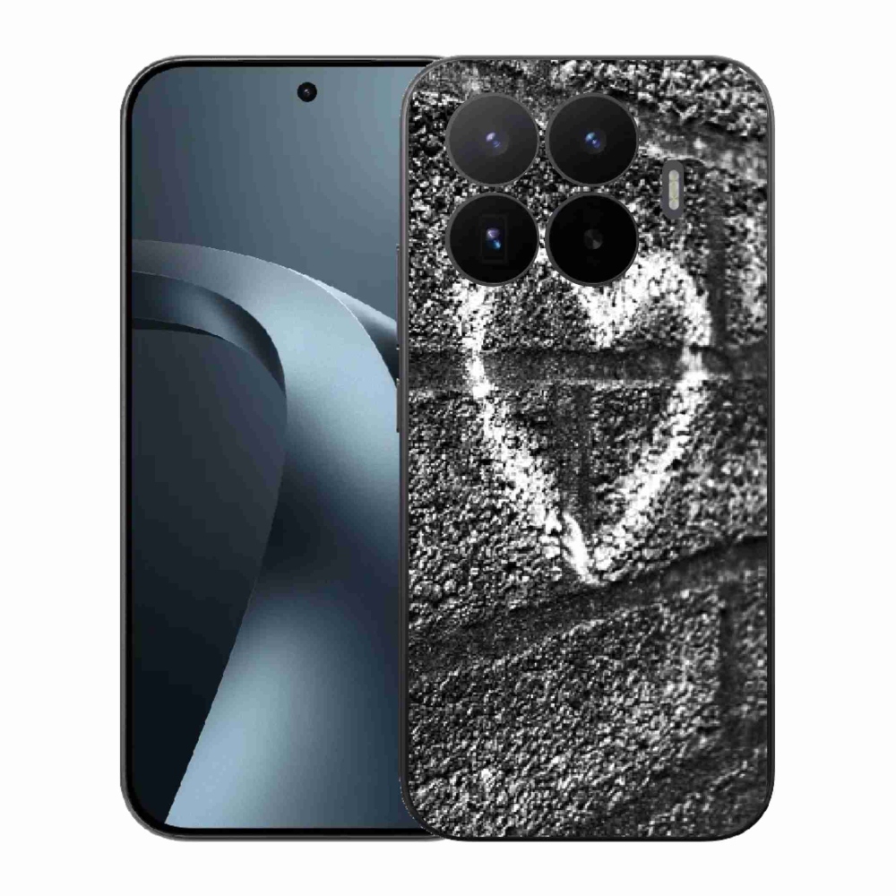 Gelový kryt mmCase na Xiaomi 17T - srdce na zdi