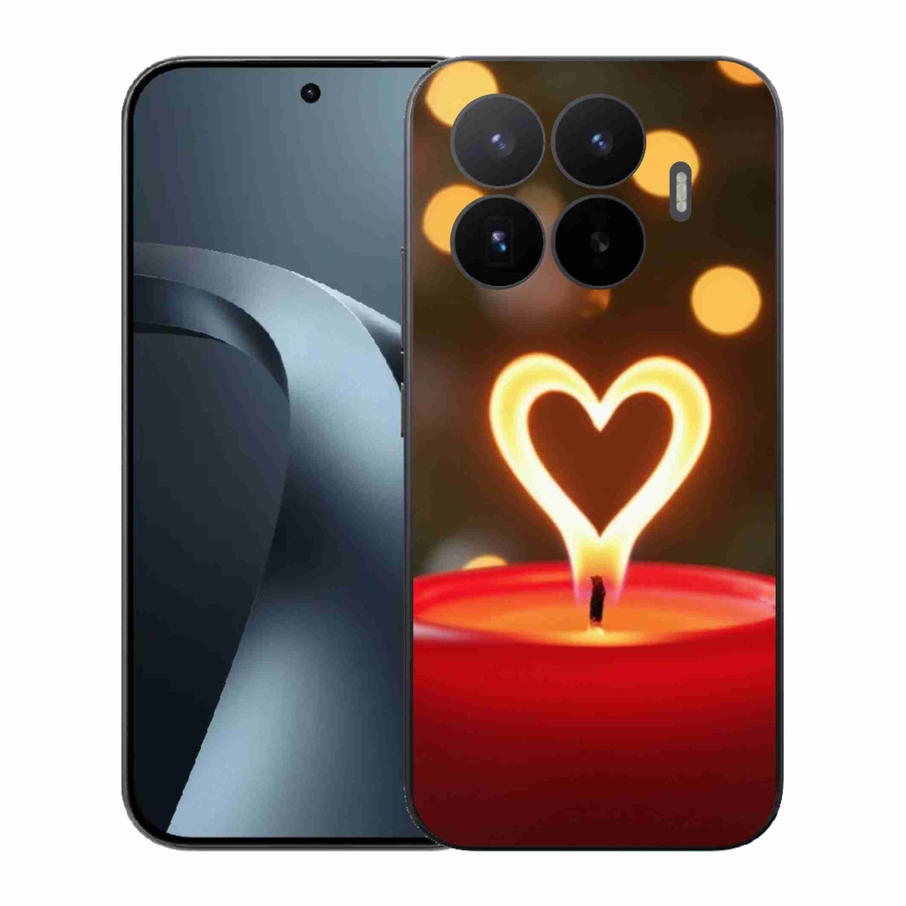 Gelový kryt mmCase na Xiaomi 17T - srdce z plamene
