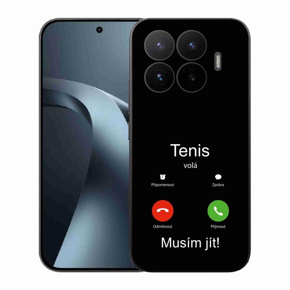 Gelový kryt mmCase na Xiaomi 17T - tenis volá černé pozadí