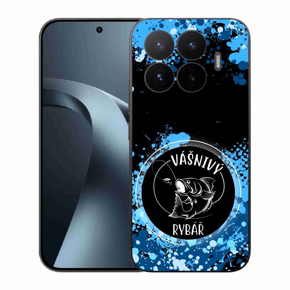 Gelový kryt mmCase na Xiaomi 17T - vášnivý rybář černé pozadí