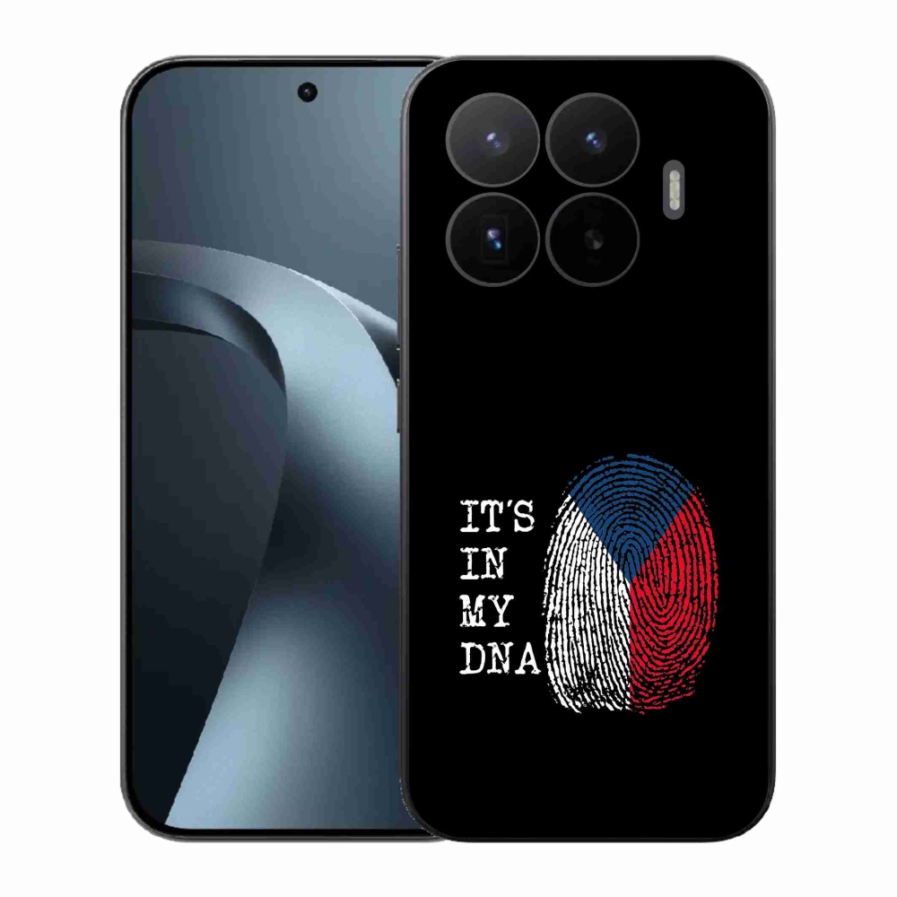 Gelový kryt mmCase na Xiaomi 17T - vlajka otisk prstu černé pozadí