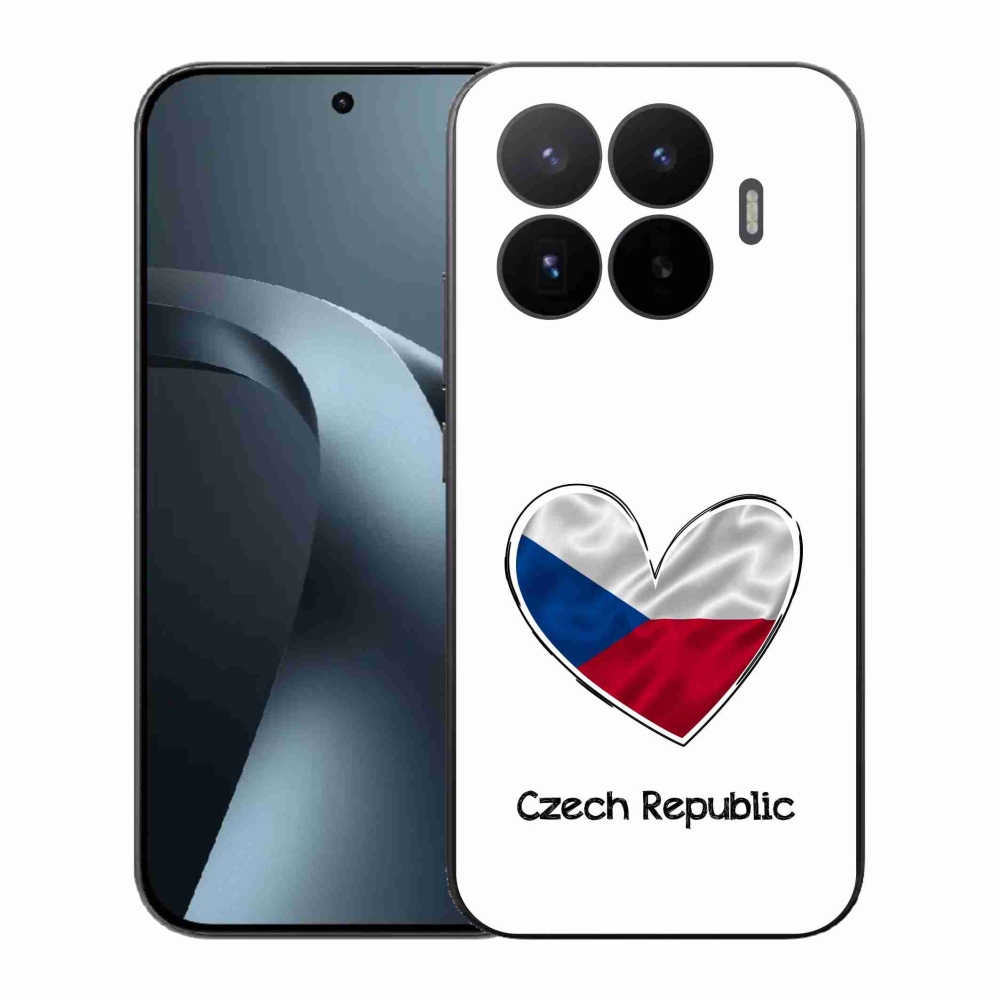 Gelový kryt mmCase na Xiaomi 17T - vlajka srdce bílé pozadí
