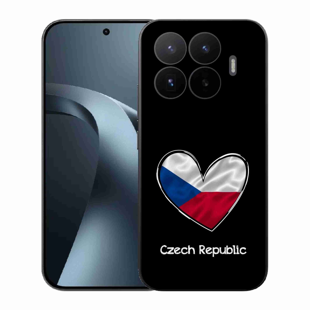 Gelový kryt mmCase na Xiaomi 17T - vlajka srdce černé pozadí