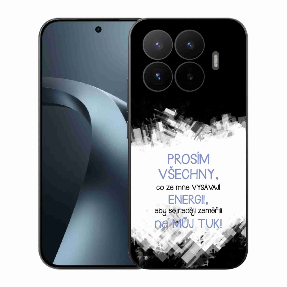 Gelový kryt mmCase na Xiaomi 17T - vtipný text 1 modrý